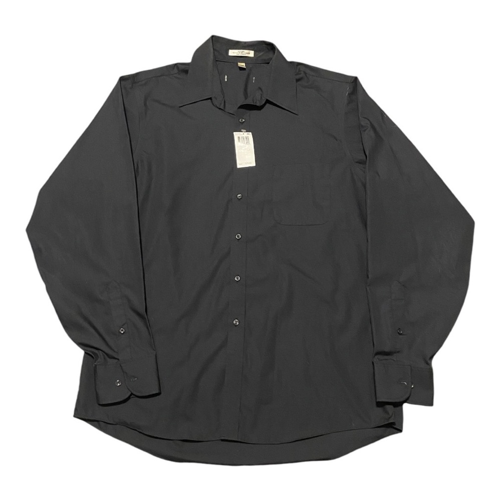 Men’s Black Dress Shirt Size Large 16 1/2  36/37  Sharp! MSRP 79.50